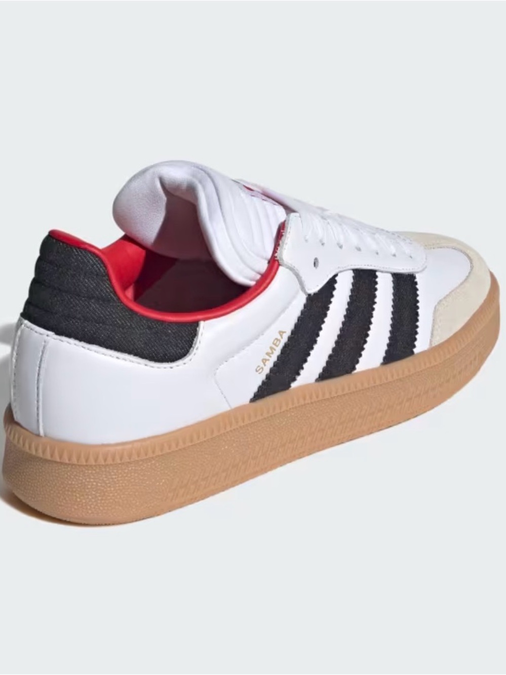 adidas Samba XLG Sneakers White Black Gum with Red Accent - Picture 4 of 8